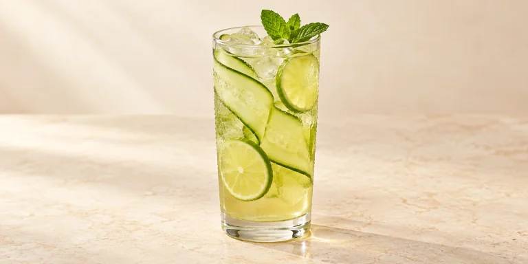 Cold-Brew Lu'an Gua Pian with Cucumber and Lime