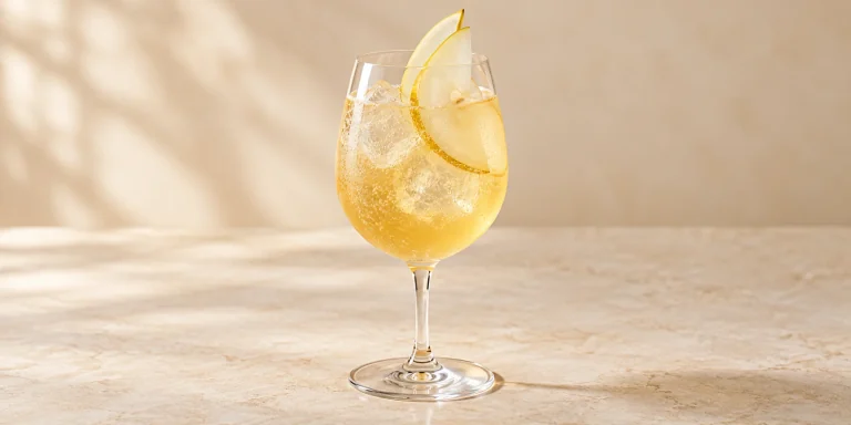 Yellow Tea and Pear Spritz