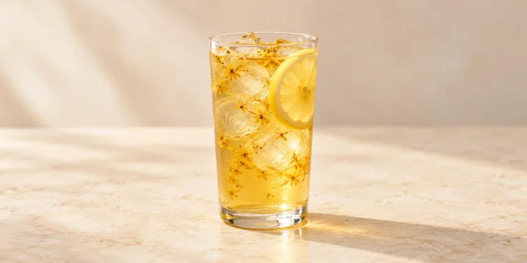 Cold-Brew Huoshan Yellow Tea with Osmanthus