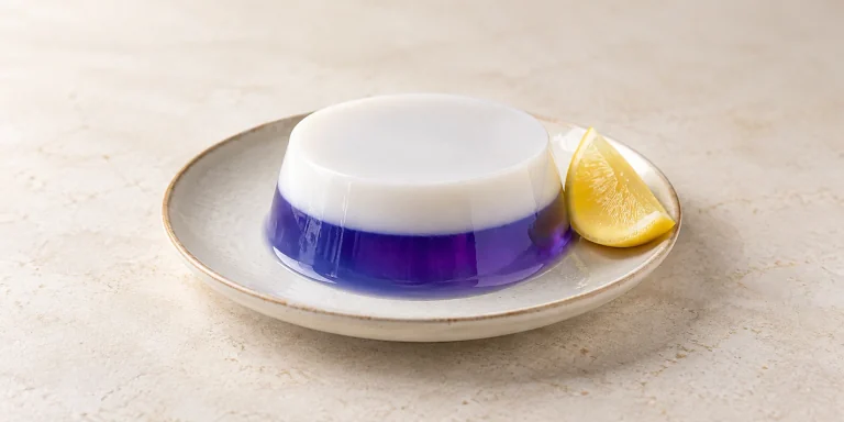 Color-Changing Butterfly Pea Coconut Jelly