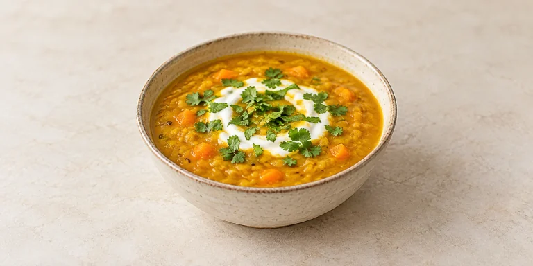 Cardamom-Spiced Lentil and Carrot Soup