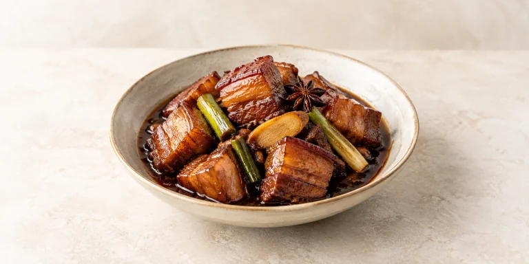 Liu Bao Tea-Braised Pork Belly
