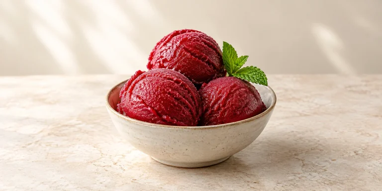 Hibiscus and Raspberry Sorbet