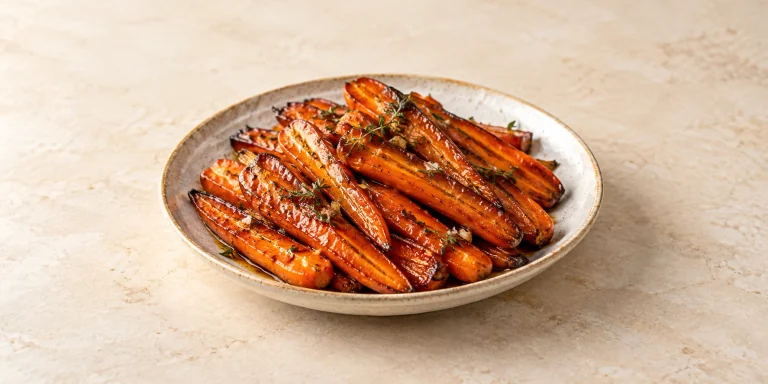 Caramel Black Tea-Glazed Roasted Carrots