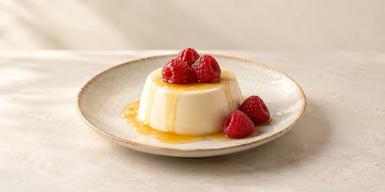 Panna cotta de Darjeeling y miel