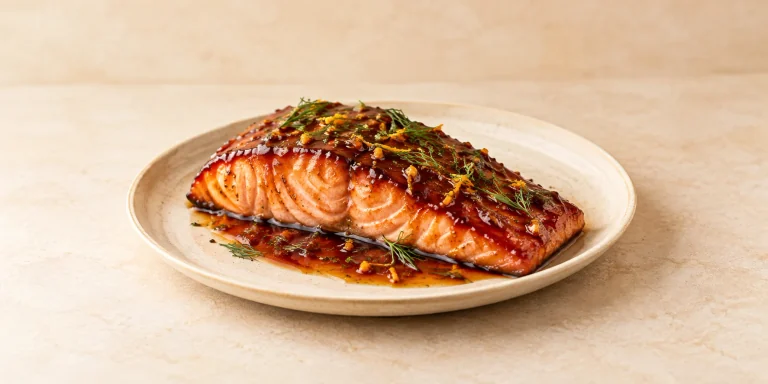 Purple Tea-Glazed Salmon with Citrus and Herbs