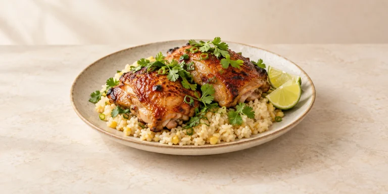 Shan Tuyet Tea-Smoked Chicken Thighs with Sticky Rice