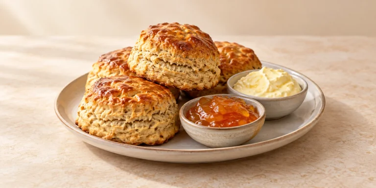 Dianhong Honey Scones with Clotted Cream