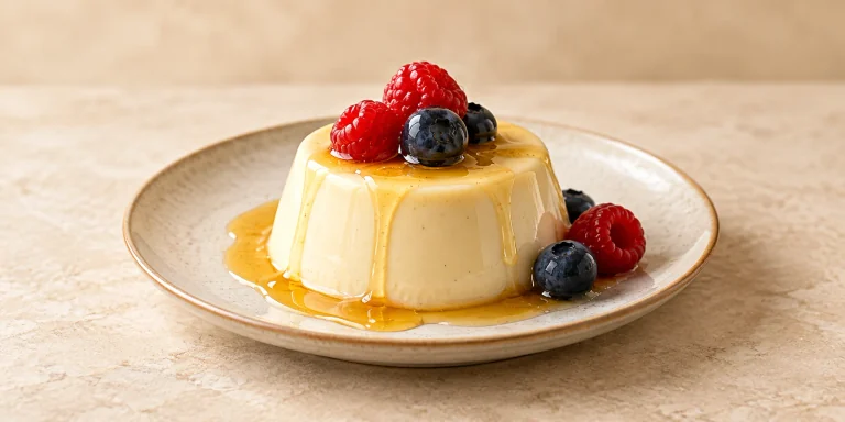 Nettle and Honey Panna Cotta