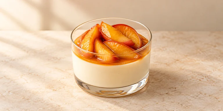 Oriental Beauty Honey Peach Panna Cotta