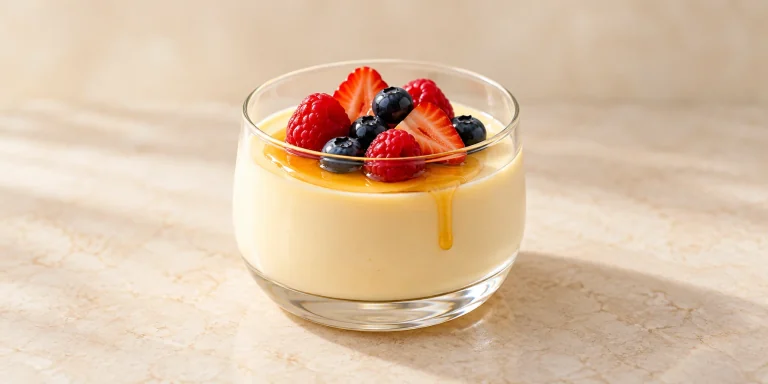 Passionflower and Honey Panna Cotta