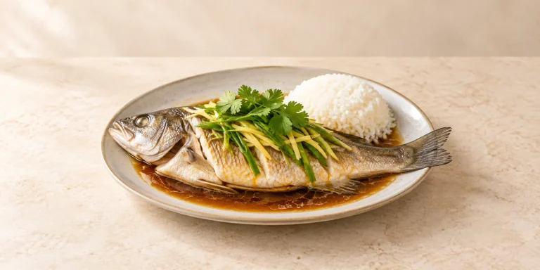 Bi Luo Chun Steamed Sea Bass with Ginger and Scallion