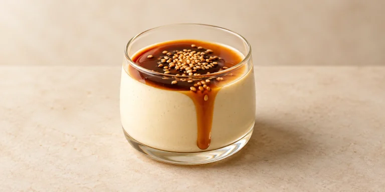 Kukicha and Brown Sugar Panna Cotta